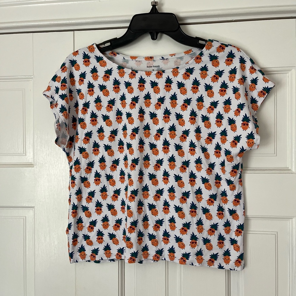 Roller Rabbit Pineapple Pajama Top